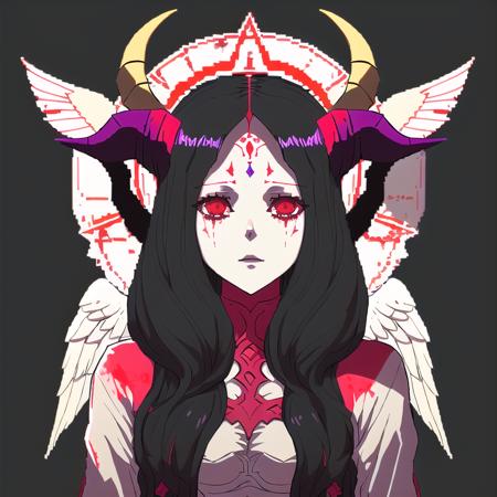 02234-3738351875-Magonia, FE16, two tone, blood, spot color, tears, angel, black background, silhouette, 1girl, upper body, looking at viewer, go.png